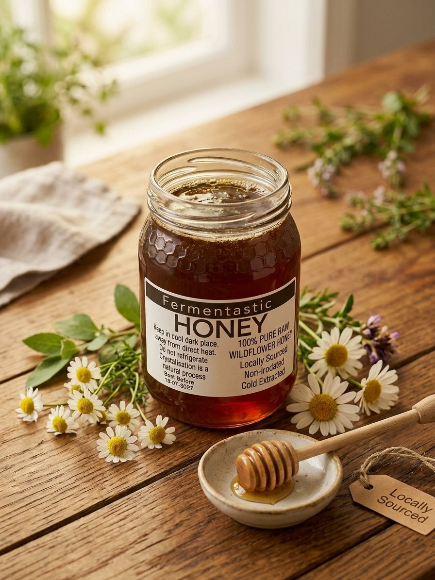 Fermentastic Raw Wildflower Honey 500g