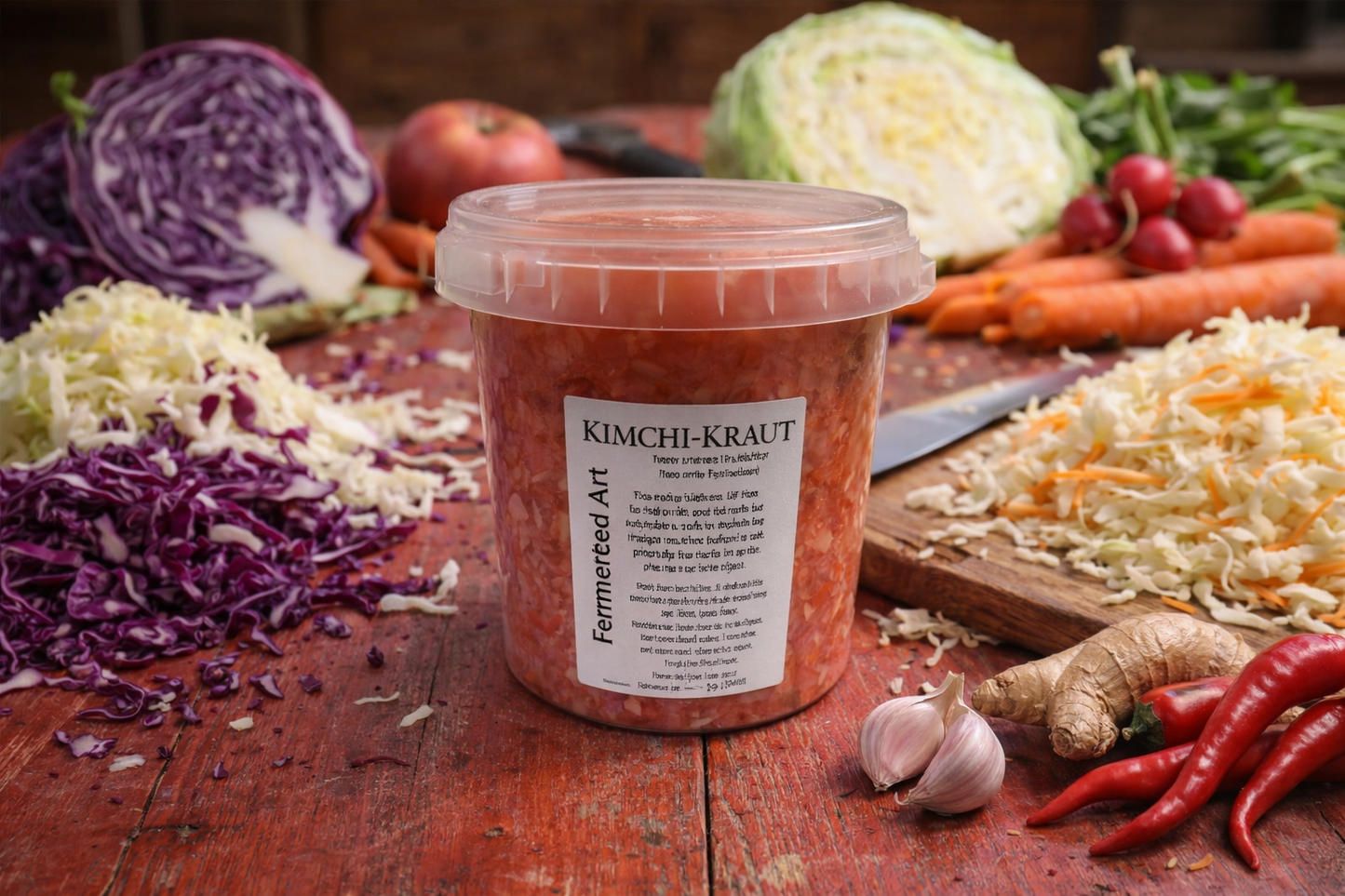 kimchi-kraut spicy fermented vegetables 1.1kg South Africa Fermentastic