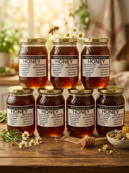 Fermentastic Raw Wildflower Honey 500g